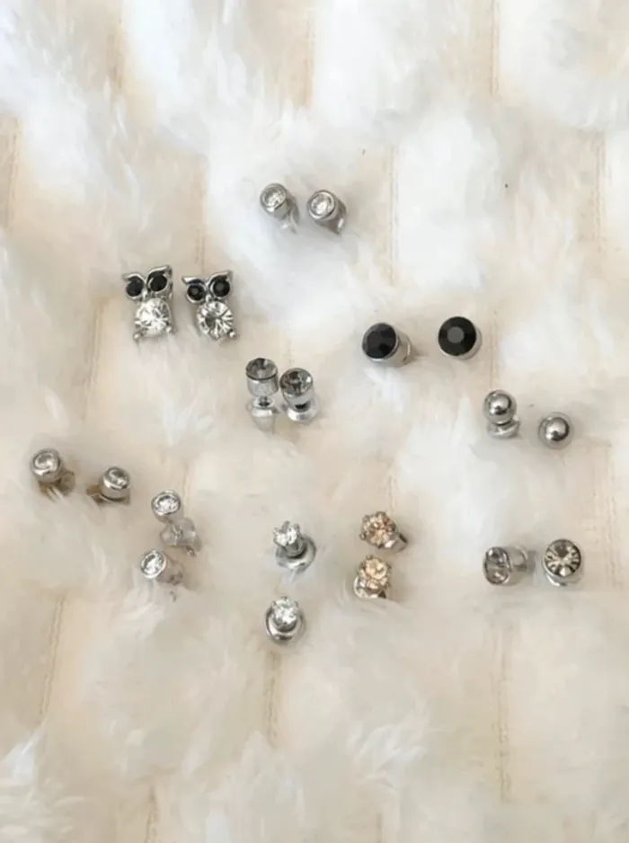 Lot de 10 paires de boucles d’oreilles - photo numéro 2