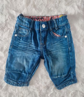 Short en jean bleu desigual taille 4 ans