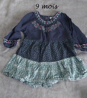 robe marine légère 9 mois vertbaudet