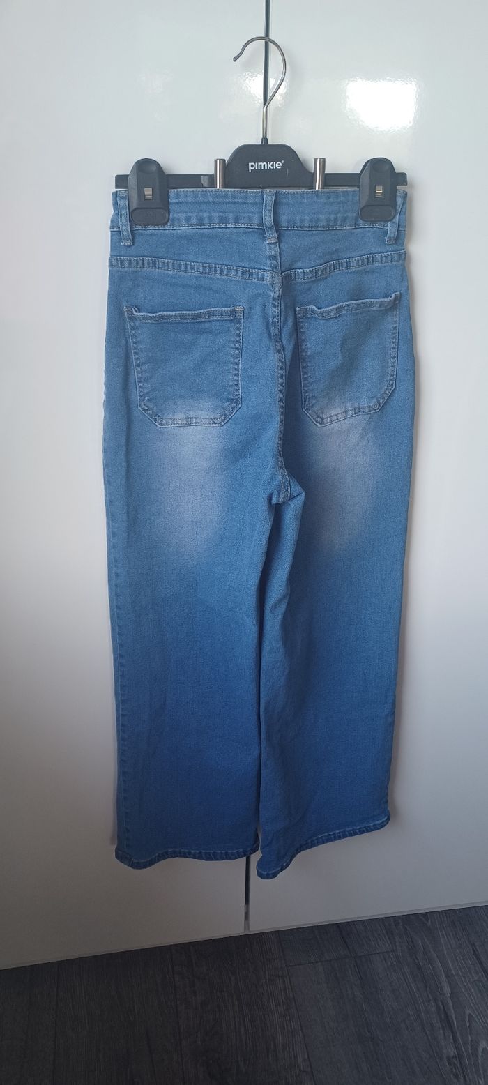 Pantalon femme jeans élastique taille s - photo numéro 3