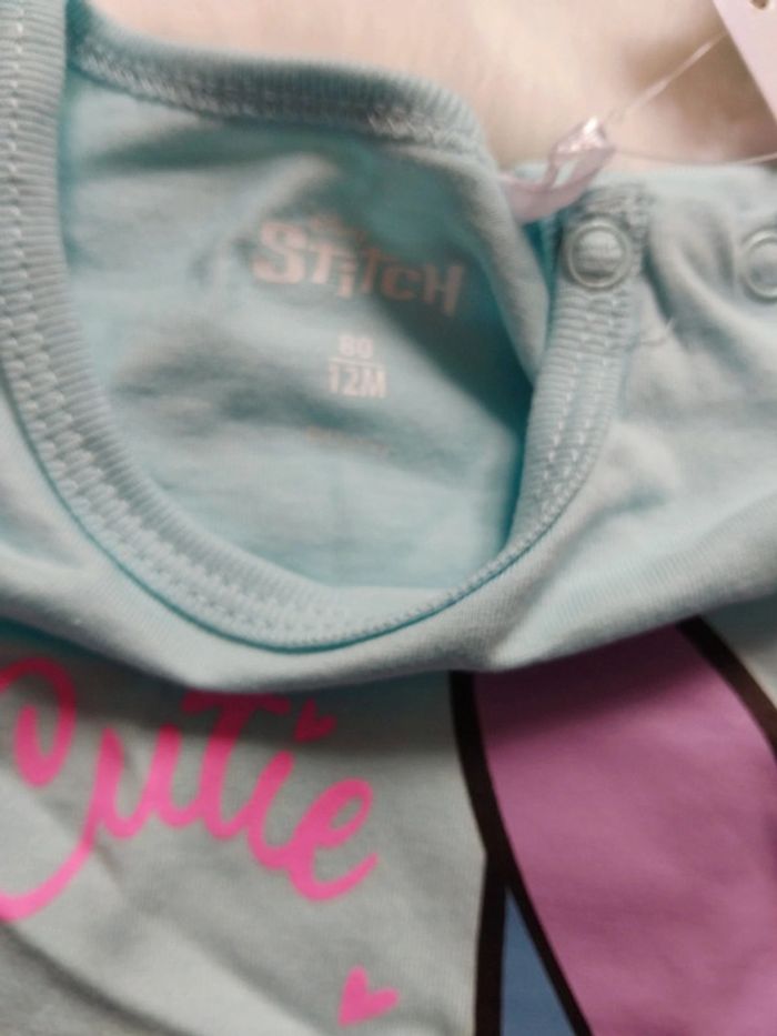 Combishort ciel Stitch,  Disney ,12 mois - photo numéro 3