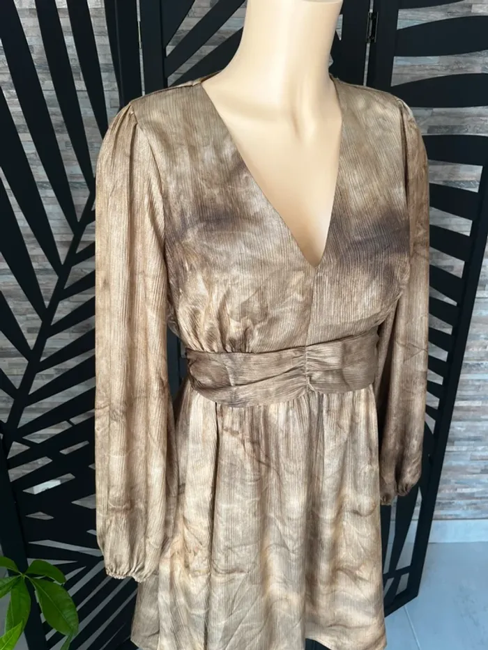 Robe marron gold taille M - photo numéro 2