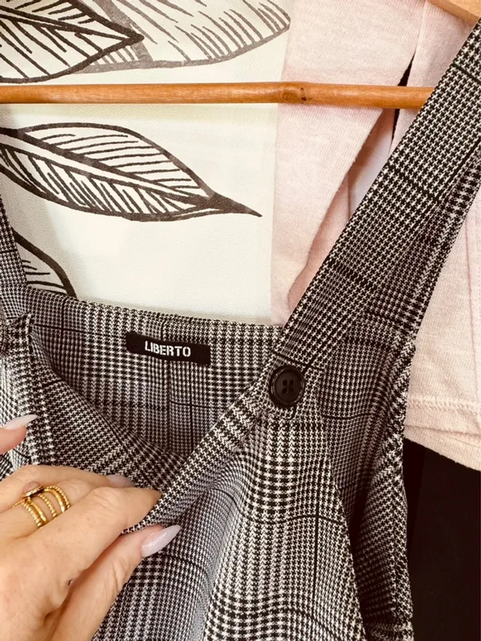 Taille 12 ans robe et teeshirt fille Liberto Orchestra gris et rose * carreaux * 🩷 - photo numéro 4