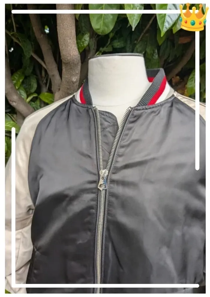 Veste bomber Zara homme taille L – look varsity stylé - photo numéro 3