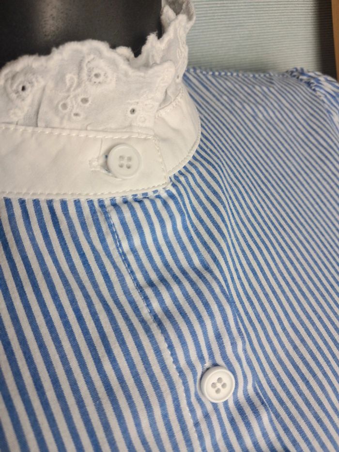 Cerise blue chemise T 36/38 en tbe - photo numéro 5