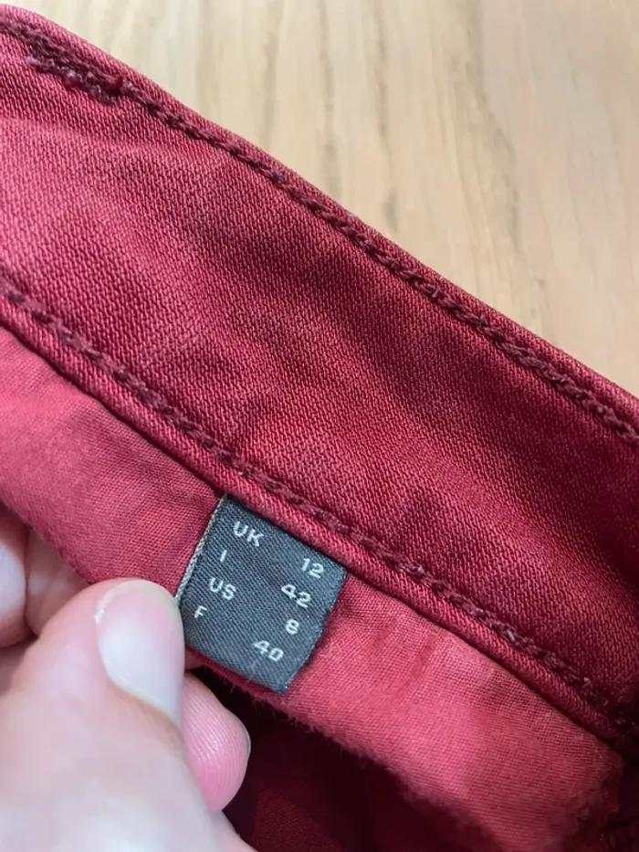 Pantalon bordeaux - Esprit - 40 - photo numéro 5