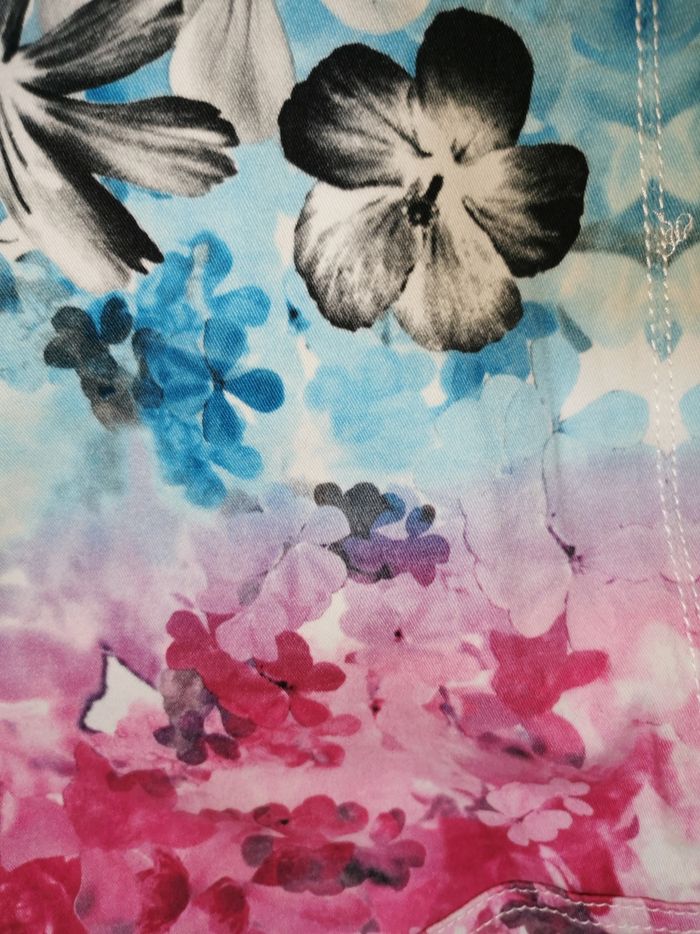 Mini jupe à fleurs multicolore H&M T38 - photo numéro 4