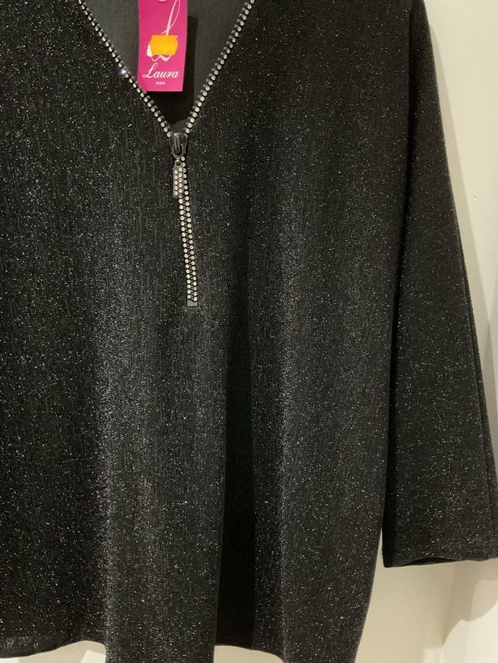 Blouse paillette femme taille unique (42-52)- neuve avec étiquette - photo numéro 2