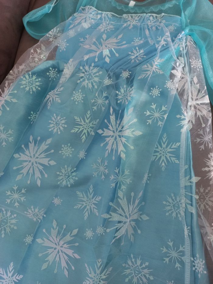 Robe déguisement elsa reine des neiges 3/4 ans - photo numéro 3