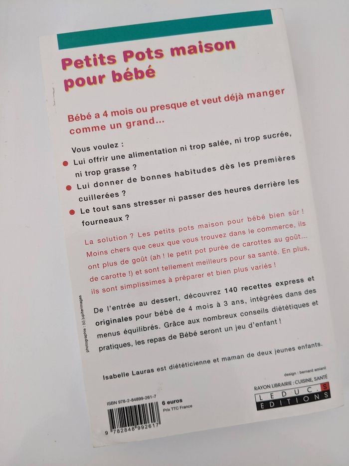 Livre " Petits pots maison pour bébé " - photo numéro 2