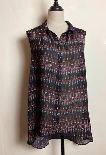 Chemise marine et bordeaux H&M 40