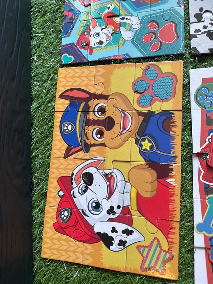 4 puzzles évolutifs pat patrouille à partir de 3ans - photo numéro 2