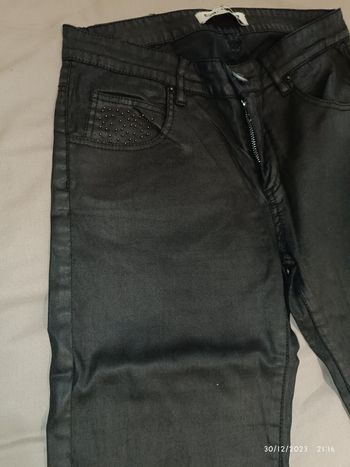 Pantalon effet cuir cop copine