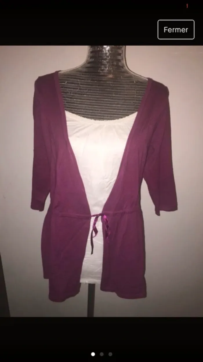 Gilet avec effet chemise