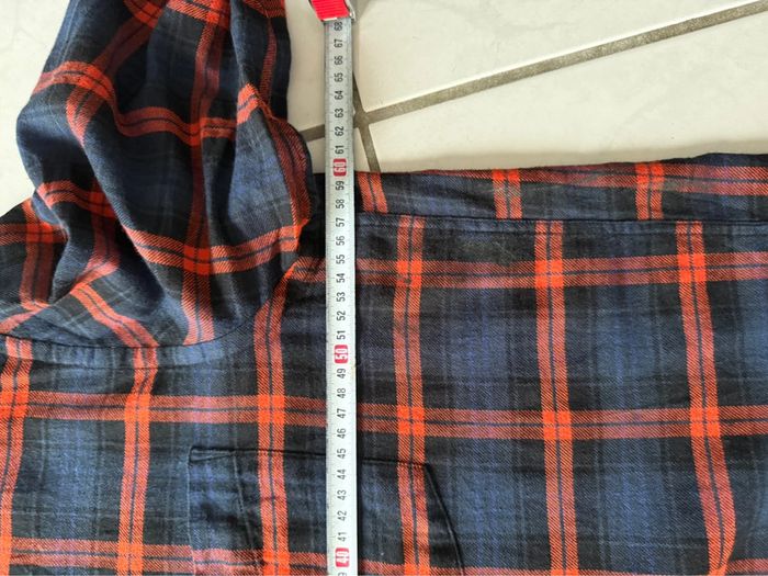 Chemise / Surchemise H & M coton flanelle taille L couleur marine & rouge - photo numéro 7