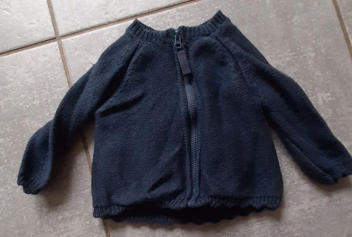 Gilet zippé fille tape à l'œil 3mois