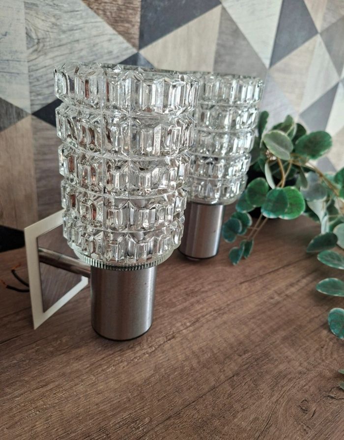 Paire d'Appliques Murales Targetti Sankey - Design Italien des Années 1960/ 1970 - photo numéro 2