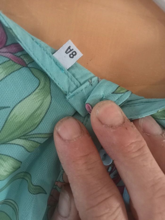 Robe fleurie en voile - photo numéro 5