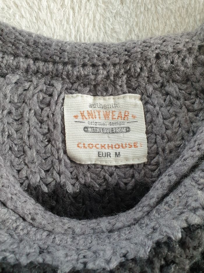 Pull femme M noir et gris - photo numéro 5