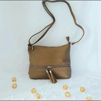 Sac bandoulière beige foncé