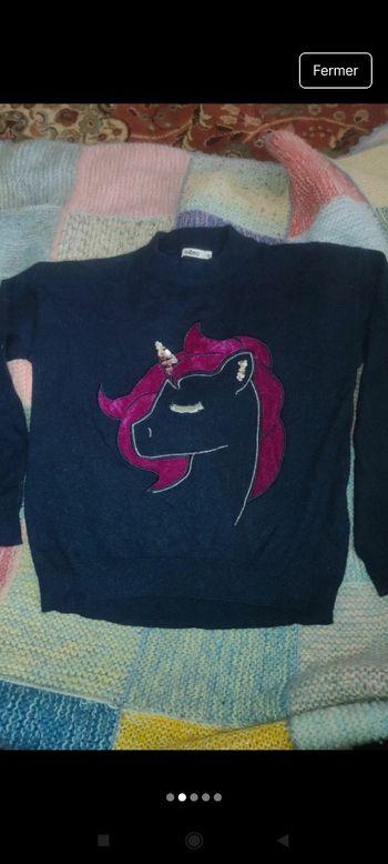 Très beau pull fille e47
