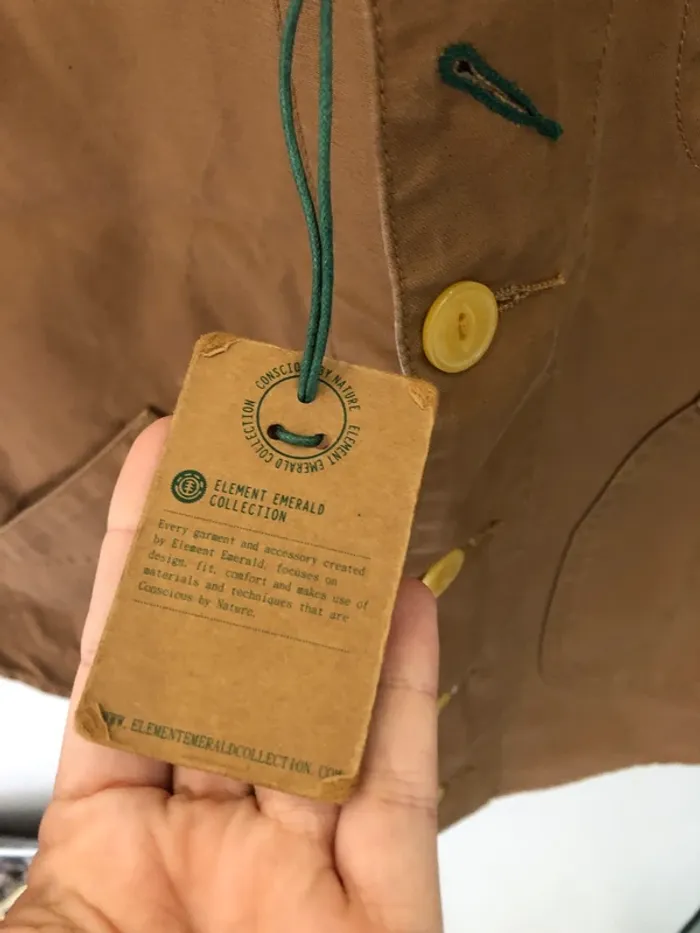 Vest Element Emerald Collection Brown Beige Mens Medium - photo numéro 8