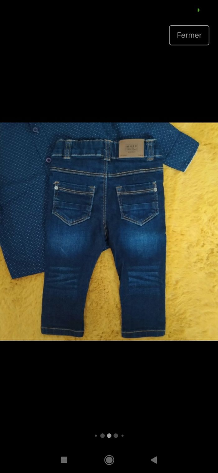 Ensemble chemise jean - photo numéro 4