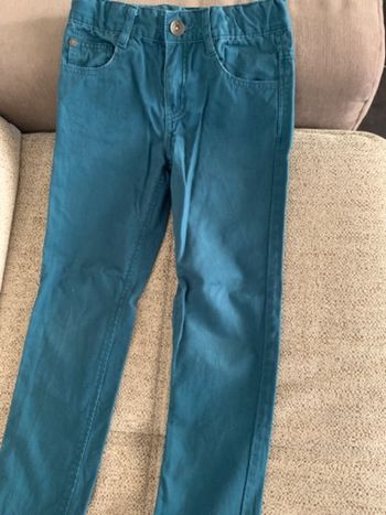 Pantalon regular bleu canard 8ans