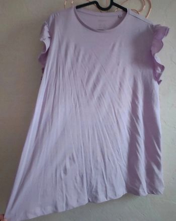 Tee-shirt manches volants taille L