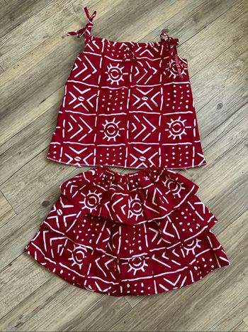 Ensemble jupe et top wax 3 ans