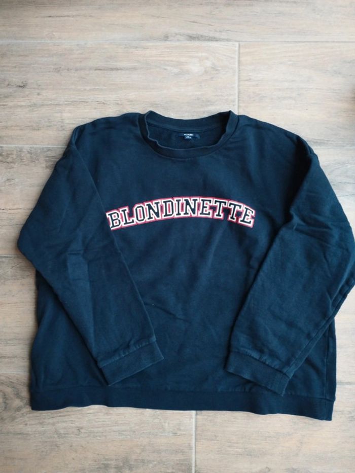 Sweat "Blondinette" Kiabi XL