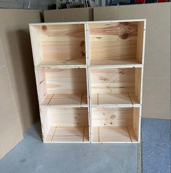 6 caisses de vin en bois - rangement et décoration 