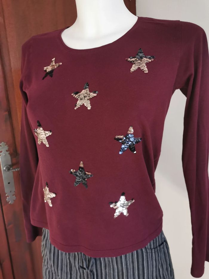 T-shirt manches longues étoiles