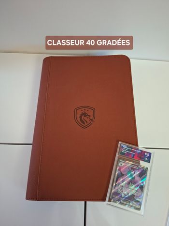 Classeur de rangement pour 40 cartes gradées PSA , Pca , collect-aura coloris 🟫