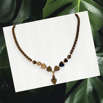 Collier cœur de République Dominicaine NEUF 📿