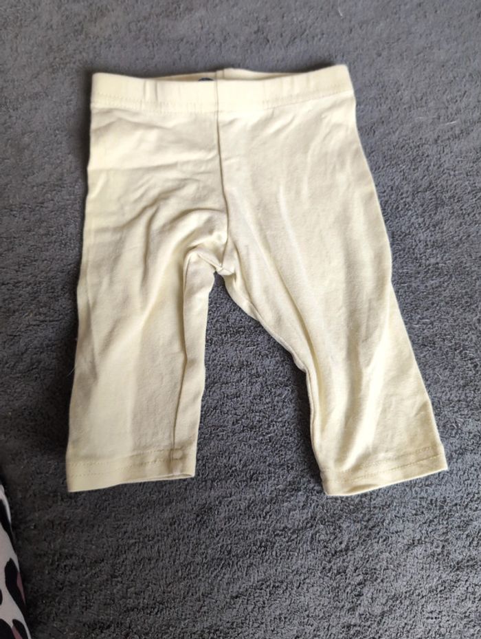 Leggings jaune 6/9 mois