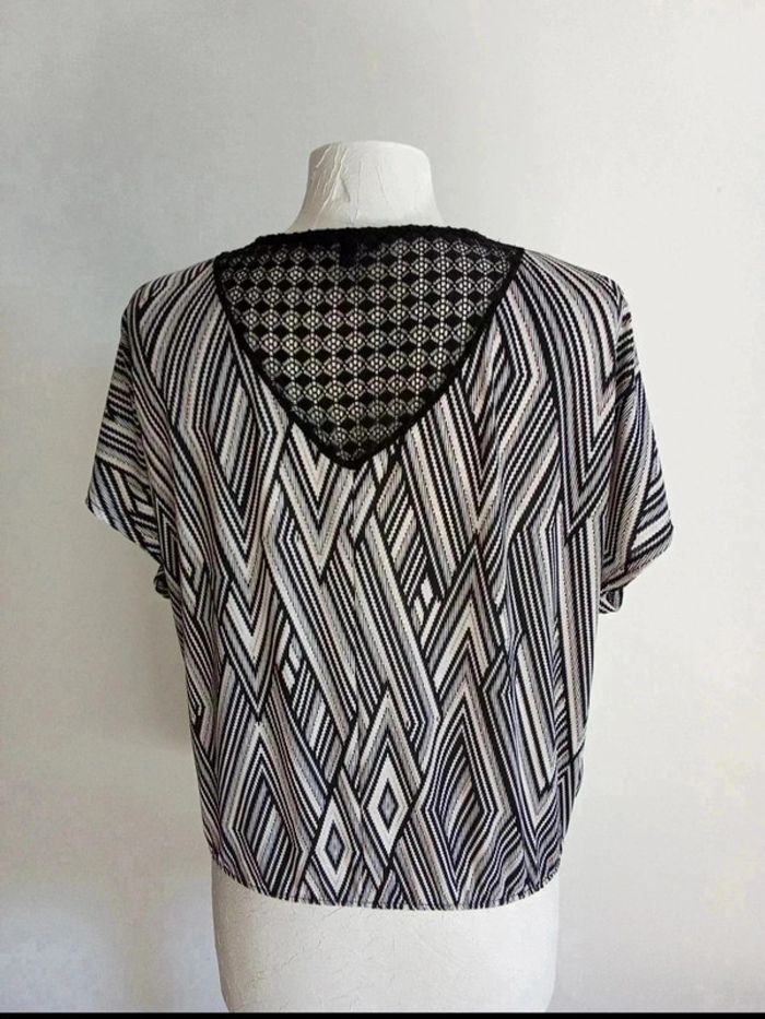 Blouse à motifs losange - photo numéro 4