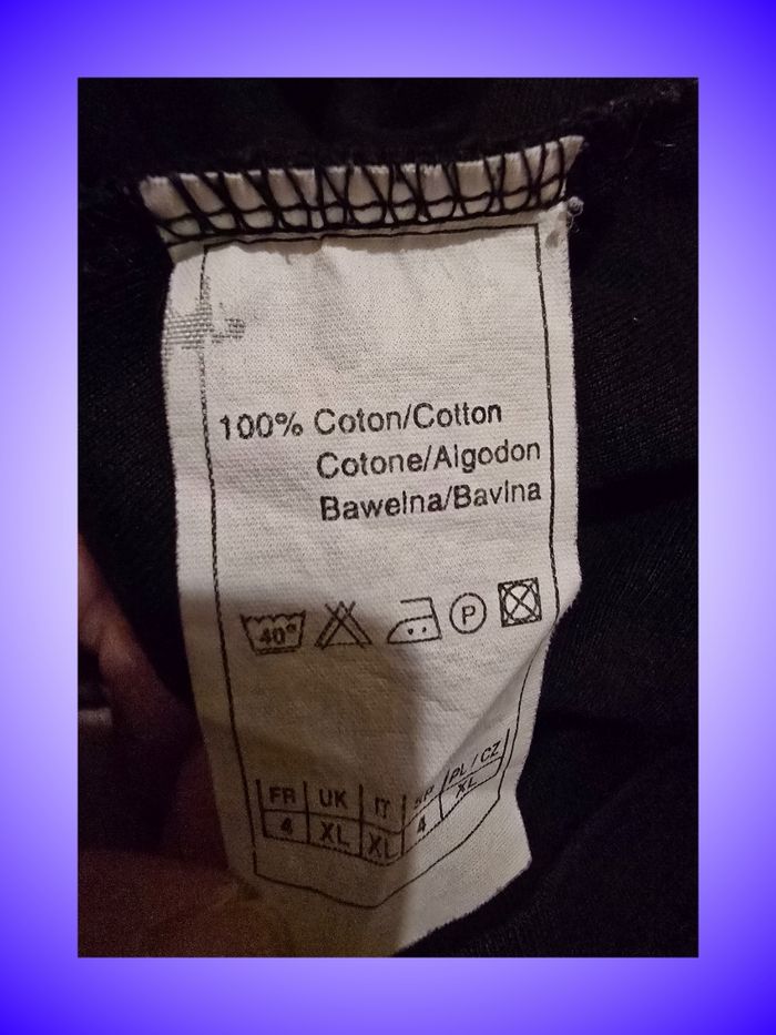 Débardeur Noir 100% Coton Camaïeu – Bretelles Fines – Taille 42 XL – Très Bon État - photo numéro 4