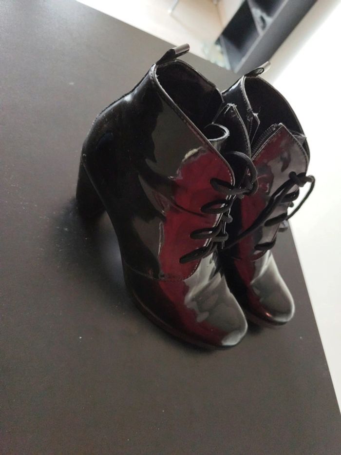 Bottines brillante à talon - photo numéro 2