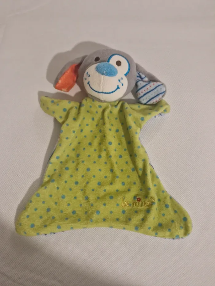 Doudou plat chien à pois La Nina