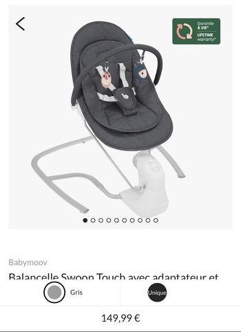 Balancelle Swoon Touch Babymoov