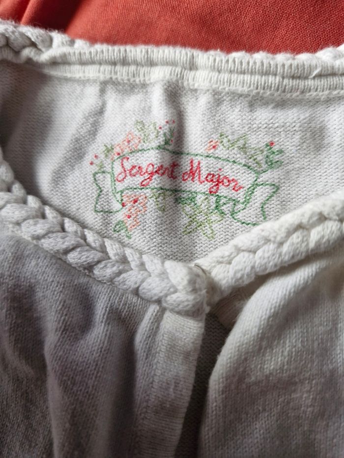 Superbe gilet style boléro papillon de perles - photo numéro 4