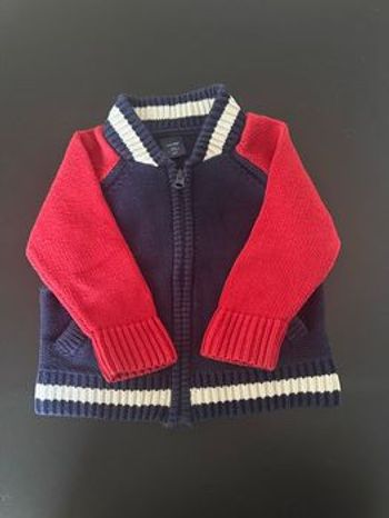 Gilet Gap manches rouges 12-18 mois