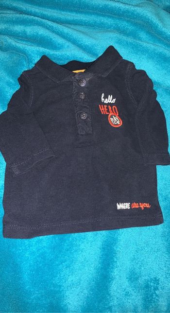 Polo manches longues kiabi 3 mois