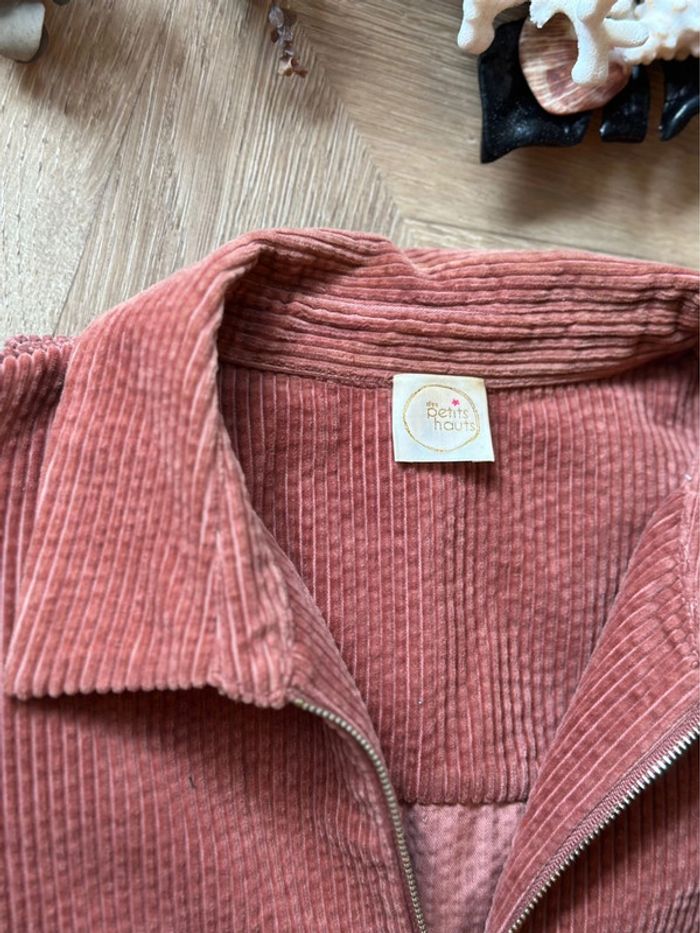 Veste en velours côtelé rose brique Des Petits Hauts – Modèle Elodia – T3 (oversize) - photo numéro 7