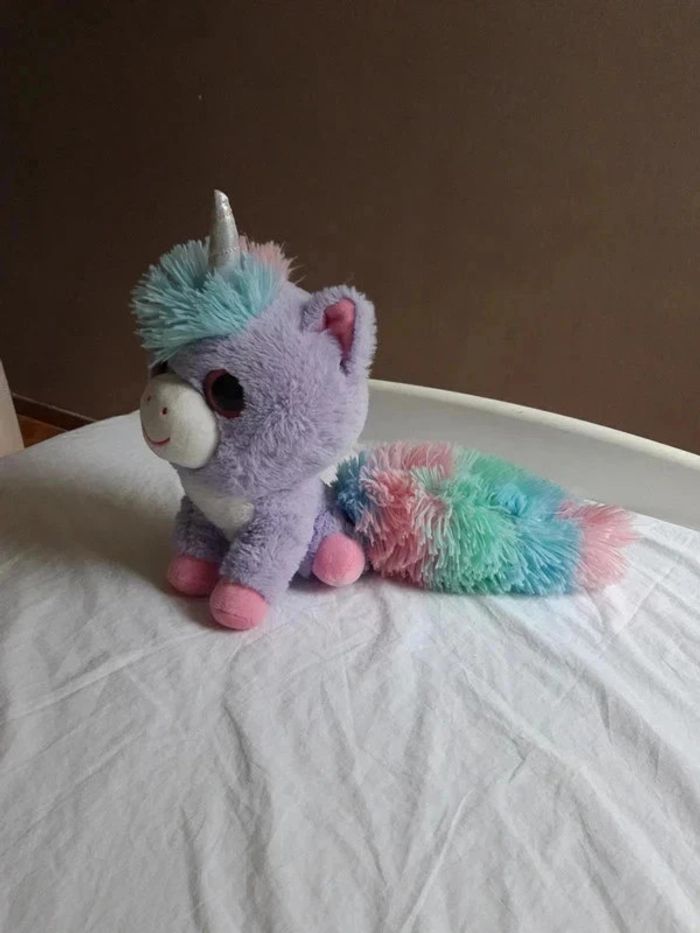 peluche Raton laveur licorne - photo numéro 2