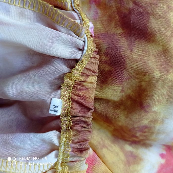 Robe jaune et rose dos nu t38 - photo numéro 6