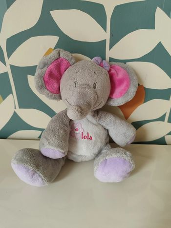 Doudou éléphant Lola et Arthur