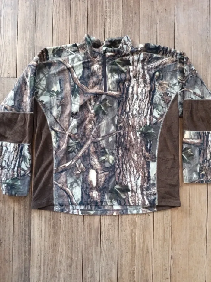 Polaire chaud zippé realtree Camo forestier - chasse - XXL
