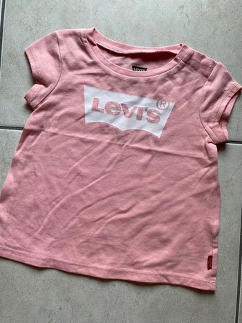T-shirt fille rose Levis 12 mois
